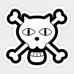 Black Cat Pirates Sticker